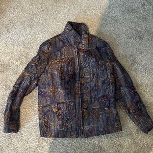 Vintage patterned sparkly jacket